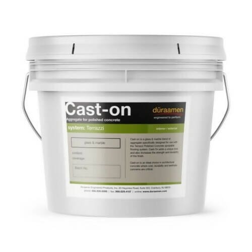 Cast-on - Fine-grade Aggregate for Sprayable Polished Concrete Flooring Duraamen Engineered Products Inc 