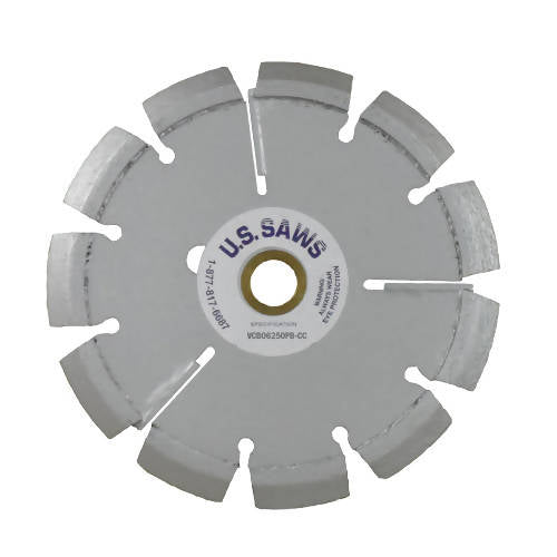 6" Premium Blades for CC-100 U.S. Saws 6" x .375" x 5/8" 