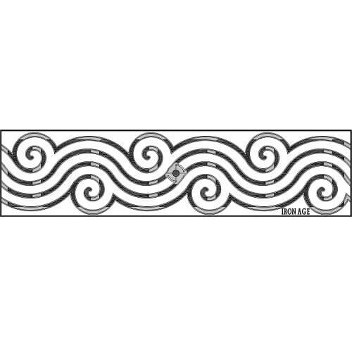 5" x 20" Argo Trench Grate (Heel Proof) Iron Age Designs 