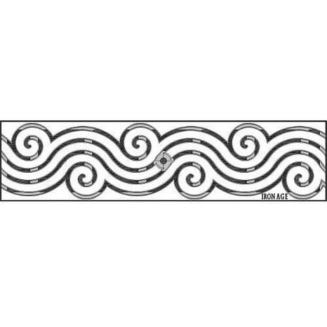 5" x 20" Argo Trench Grate (Heel Proof) Iron Age Designs 