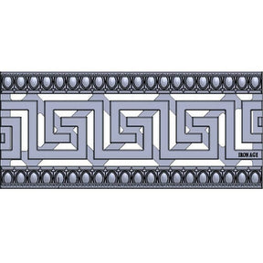 9" x 20" Greek Key Trench Grate Iron Age Designs 